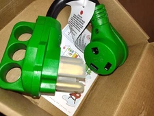 RVGUARD 50 Amp to 30 Amp RV Adapter Cord 12 Inch NEMA 14-50P to NEMA TT-30R