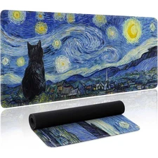 40*90cm Starry Night Gaming Mouse Pad Large Desk Extended Keyboard Mouse Pad Ani