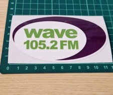Wave 105 FM Radio Sticker for car, laptop, studio, camper, any surface 105.2