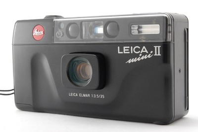 【N MINT+++】MINI II Black Elmar 35mm f/3.5 Film Camera
