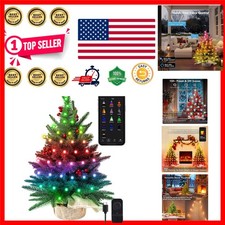 Vibrant 22.8in Smart Mini Christmas Tree with App & Voice Control Features