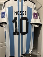Lionel Messi Signed Beckett Argentina vs France Autograph Jersey World Cup BAS