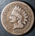 1859 INDIAN HEAD CENT - GOOD