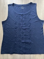Talbots Women's Blue XL  Top