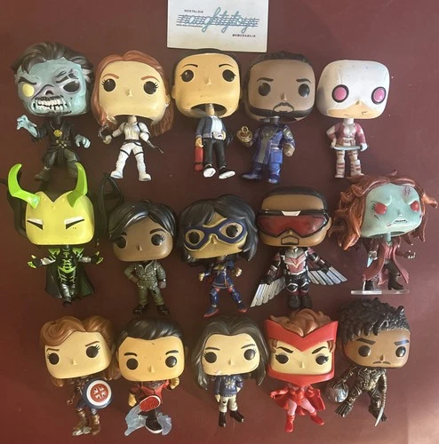 Marvel Funko Pop Lot (15) Loose Black Widow Shang-Chi What If? Infinity SEE PICS
