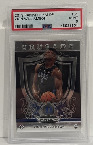 2019 Panini Prizm DP - ZION WILLIAMSON CRUSADE ROOKIE CARD RC PSA 9 MINT A-68