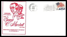 USS GEORGE C MARSHALL COMMISSIONING APR 29 1966 NEWPORT NEWS VA NAVAL CACHET BX2