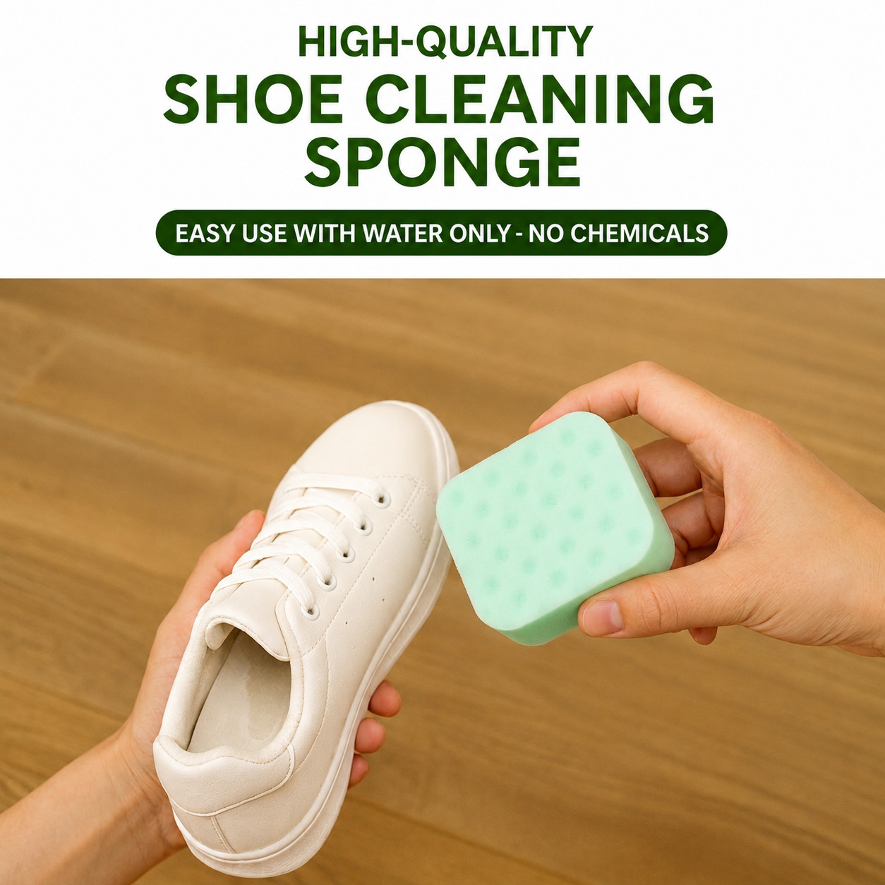 Instant Shoe Cleaner Sponge, Just Add Water Sneaker Cleaning Sponge 5