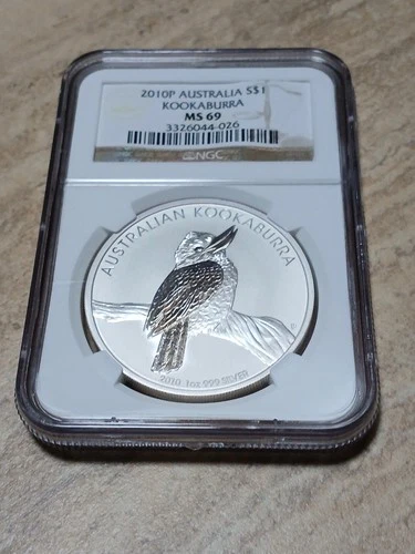 AUSTRALIA 2010 KOOKABURRA | 1-OZ 0.999 SILVER COIN | NGC MS69  