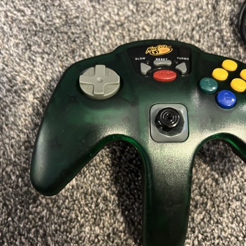 Nintendo 64 N64 Controller Mad Catz - Turbo & Slow Green - Picture 3 of 13
