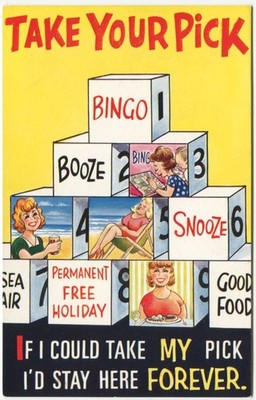 TAKE YOUR PICK, BINGO - Bamforth Comic Postkarte Nr. 2205