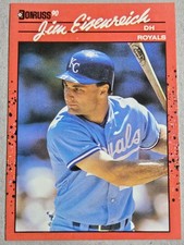 1990 Donruss Jim Eisenreich Kansas City Royals #238 Career Highlights