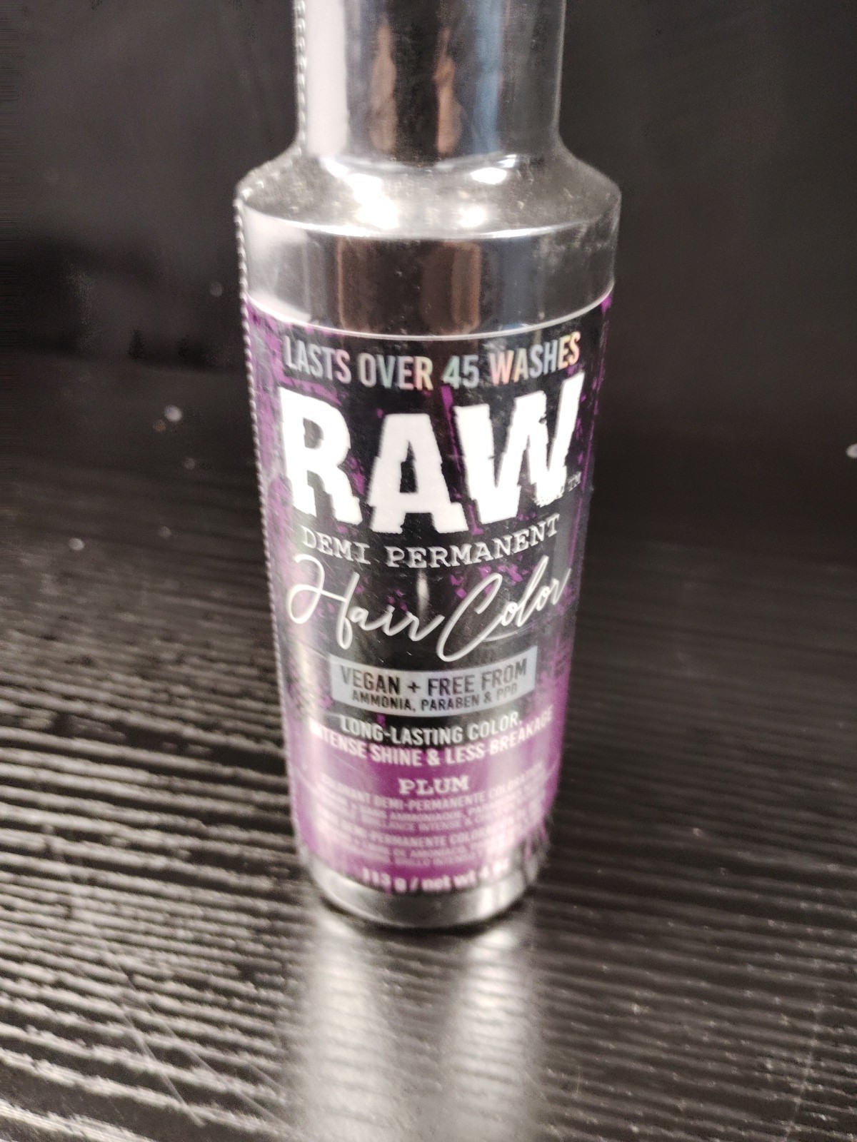 Raw Demi Permanent Hair Color, Plum, 4X Long Lasting