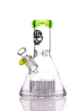 8" Toxic XL Jellyfish Perc Mini Glass Beaker- For Tobacco Or Hookah Use Only