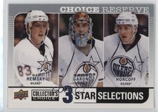 2008 Upper Deck Collector's Choice Reserve Silver Ales Hemsky Mathieu Garon hg6