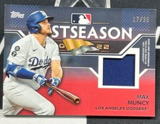 2023 Topps Postseason Baseball #PPR-MM Max Muncy /25 Performance Relic LAD