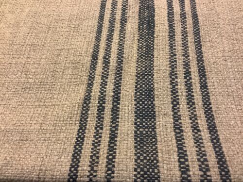 Pier 1 Imports~(2) 16โ Sq~Linen/Cotton Pillow Covers~Tan/Blue Stripe~Double Side - Picture 8 of 10