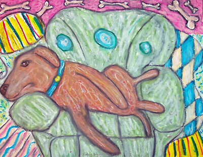 CHESAPEAKE BAY RETRIEVER Lazy Day Art Print x 10 Signed