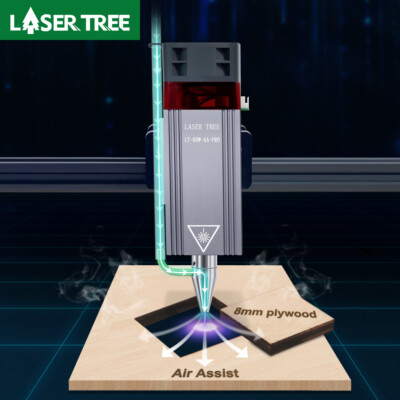 LASER TREE 10W 450nm Laser Module Head Kits for Engraver Cutting Machine 12V