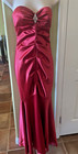 Camille La Vie Red Formal Gown Prom Evening Dress Fishtail Mermaid Size 4P.