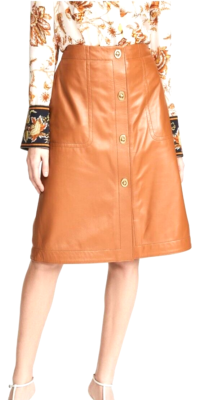 COACH 1941 TURNLOCK LEATHER SKIRT SZ 00 | eBay