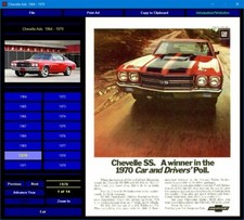 Chevelle Car Ads - Automóvil 1964 - 1979 colección digital
