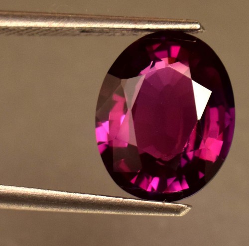 Natural Certified Purple Rhodolite Garnet 5.25 Ct Oval Cut Loose Gemstone - Picture 4 of 5