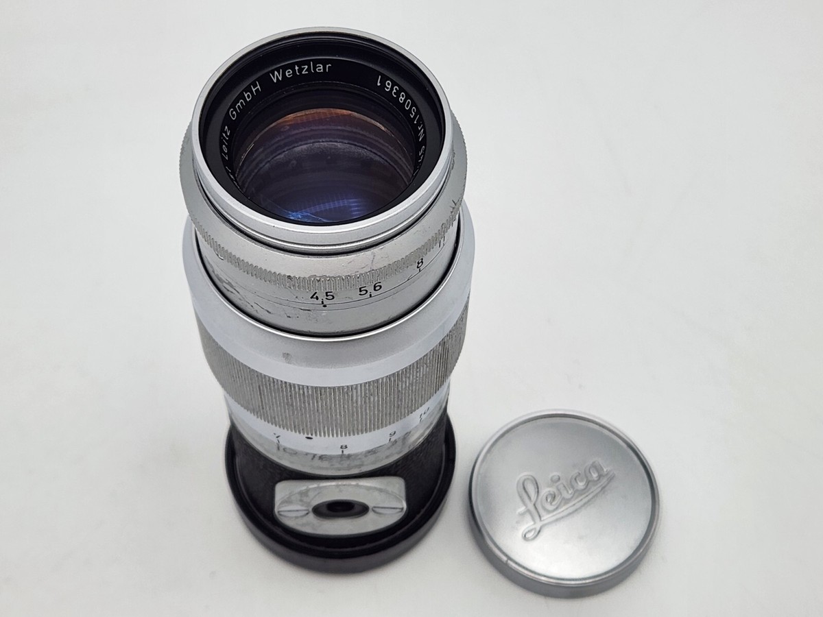 Vintage Leica Leitz Hektor 135mm 13.5cm F4.5 Prime Lens w