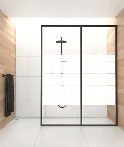 28,90€/m² Fensterfolie Milchglas Sichtschutzfolie Dekor STREIFEN Türfolie FD0001 - Bild 6 von 28