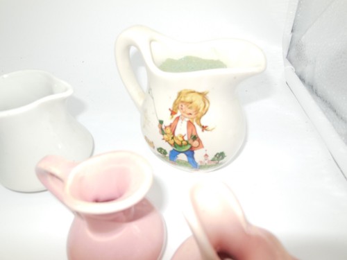 BN HALL Creamers Miniature Pitchers Pottery Lot VTG Royal USA Sample - Picture 5 of 13