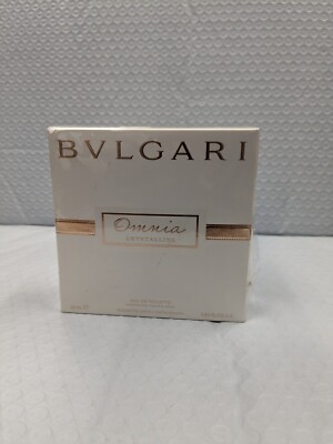 OMNIA CRYSTALLINE Bvlgari .84 oz EDT Women's Purse Spray Perfume w Pouch NEW NIB