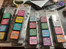 NEW Ranger Tim Holtz Mini Distress Ink Stamp Pad Kit (4 Ink Pads) YOU CHOOSE