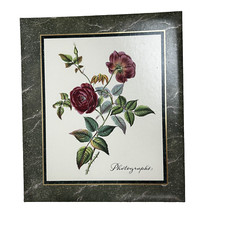 Vintage Hallmark Photographs Photo Album Floral Memories Book Binder 11x12.5