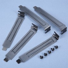 5pcs Black PCI Slot Cover Dust Filter Blanking Plate Cover up Open PCI Slots