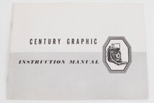 Original Vintage Graflex Century Graphic Instruction Manual - Near Perfect Mint