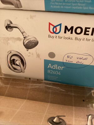 Moen ADLER 82604 Chrome 4-Spray Shower Head Faucet NO VALVE TRIM ONLY