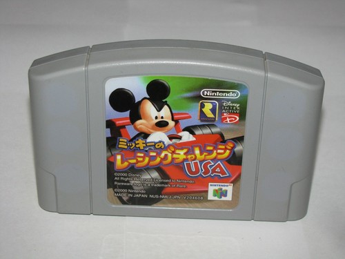 Mickey no Racing Challenge USA Speedway Nintendo 64 N64 Japan import US Seller