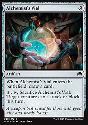 MTG 4x ALCHEMIST's VIAL - ALCHEMISTENAMPULLE - GOLD - MAGIC