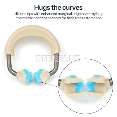 Dental Autoclavable Matrix Bands Rings Matrices Clip Clamp Titanium Fit Garrison