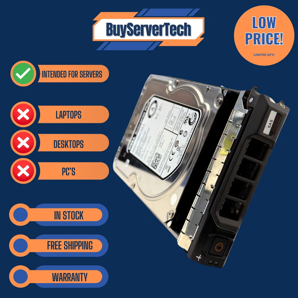Dell 4TB 7.2K 3.5" SAS 6Gb/s HDD ST4000NM0023 Enterprise Plus 0DRMYH DRMYH - Image 2 of 4