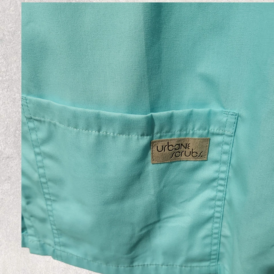 Camisa Médica Urbane Ultimate 9577 Sophie Crossover Túnica Mediana Verde Espuma de Mar Foto 3 de 4