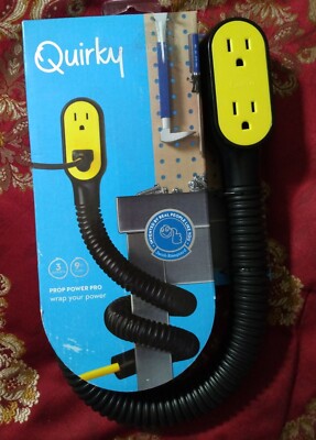 Quirky Prop Power Pro Wrap Around 3 outlets 9-Foot Extension Cord. NIB