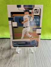2022 Donruss Baseball Base Rated Rookies #33 Matt Manning - Detroit Tigers