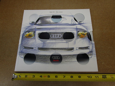 2000 Audi TT sales brochure MULTI-PIECE literature ORIGINAL paint chips colors