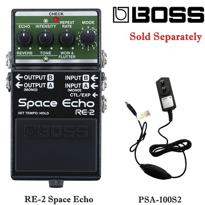 BOSS Effects Pedal Deray Echo  '' RE-2 Space Echo '' genuine AC adapter PSA-100S2
