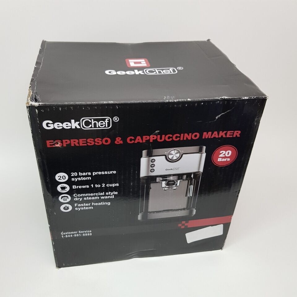 （未使用品）Geek Chef GCF20E エスプレッソマシン　120V仕様 Geek Chef GCF20E 20 Bar Espresso Maker Coffee Machine