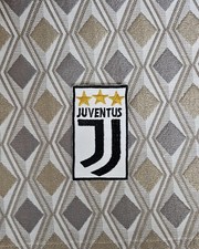 TOPPA PATCH STEMMA RICAMATA JUVENTUS CALCIO TERMOADESIVA O DA CUCIRE 8X5 CM