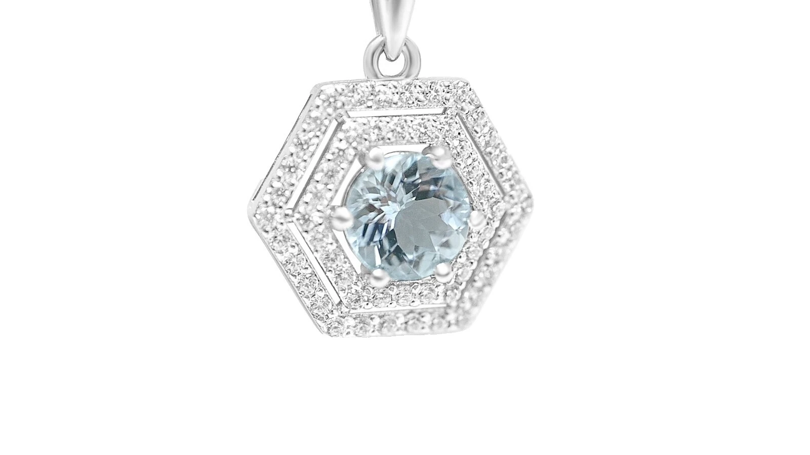 Aguamarina Collares y colgantes De moda plateado plata