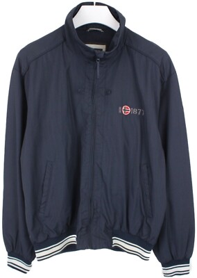 Helly Hansen Jacke Herren Groß Dünn Leicht Marineblau Dunkelblau Reißverschluss