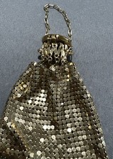 Vintage Gold Mesh Coin - Change Purse Expandable Top